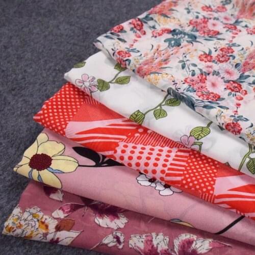 Half Meter Sweet Pink Series Chiffon Fabric For Shirt Dress Sun-Proof Clothing Garment Sewing Soft Thin Material T1567