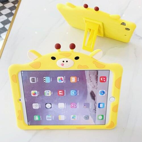 Giraffe Shockproof Case for iPad Mini 7.9" Cartoon Stand Tablet Cover for New iPad 10.2 2019 iPad Air Air 2 Kids Safe Cases