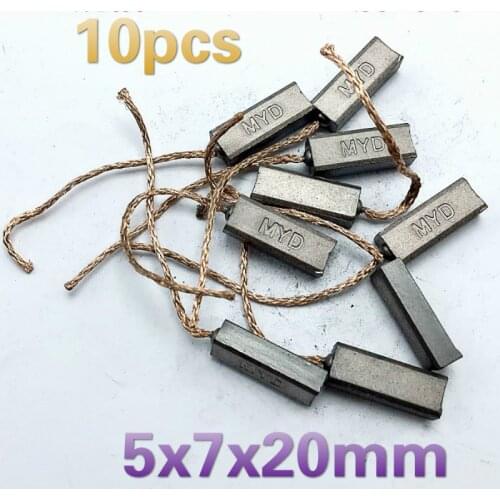 10pcs 5X7X20mm 5X8X20mm High quality Car Generator Brush Brush Regulator Rear Outlet Line