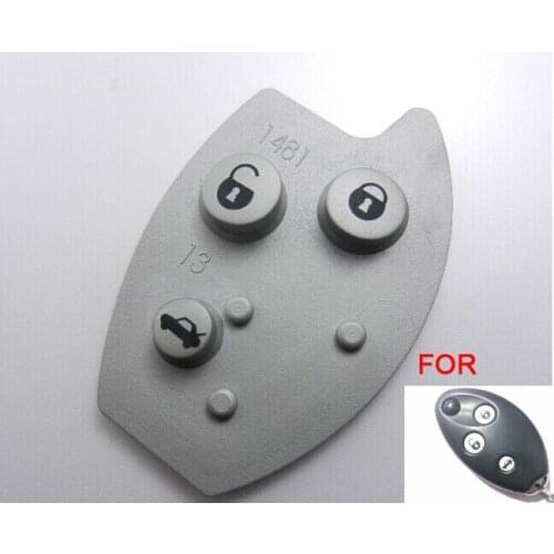 Replacement Rubber Button Pad For Citroen Sega Xsara Remote Key 3 Button 2PCS/lot