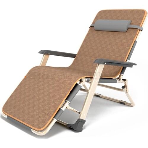 Recliner folding lunch break nap bed household leisure lazy back portable balcony beach chair