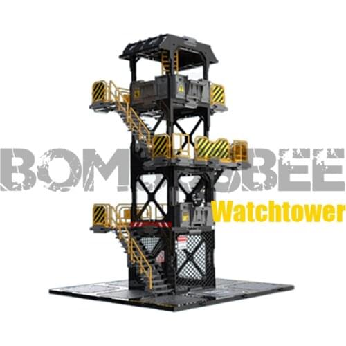 【In Stock】FreshRetro FR Scene Watch Tower Scene In Box SIB 3D Diorama Building Set Feely Customize DIY Multiple Modify Plastic
