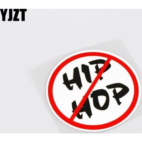 YJZT 9CM*9CM Cartoon Pattern Hip Hop Fun PVC High-quality Car Sticker Decals 13-0148