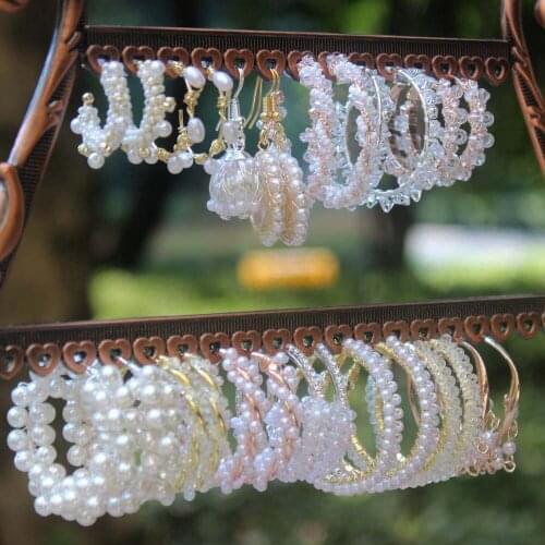 Zerong Multi style dangling earrings Cshape crystal jewelry earring party gift stud earring delicate design handmade rhinestone