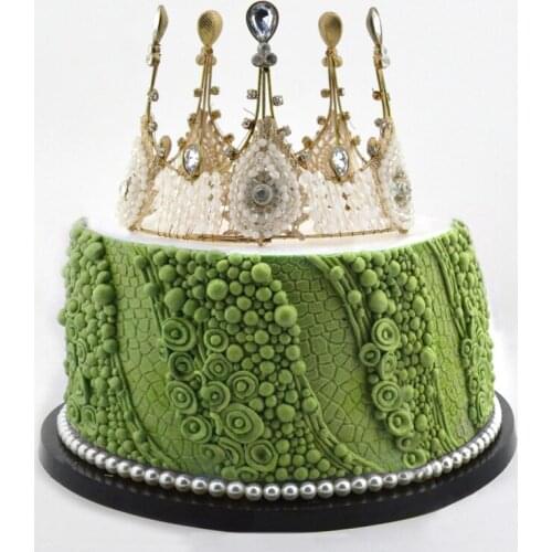 Pearl flowers with road pattern Silicone Mold Cake Decoration Cake DIY fondant Silicone Moulds for decorating wedding cake