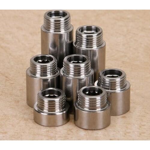 1/2'' BSP Female Male Thread 201 Stainless Steel Pipe Fitting Connector Joint Adapter Extension Length 10/15/20/25/30/40/50/60mm