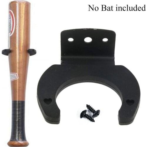 1 Set Black Baseball Bat Display Hanger Holder Wall Rack Mounting with Instal Mount Easy Kit Stand E0L3