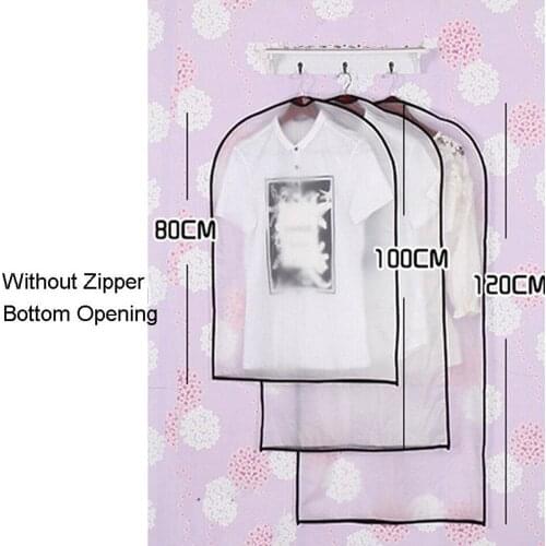 1pcs Clothing Covers Clear Suit Bag Breathable Zipper Dust Cover Moth Proof Garment Bags Storage Bags for Suit Dance Clothes