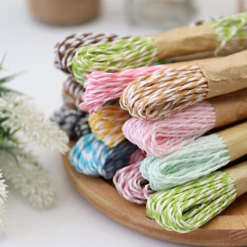 12 x 10 Meters Roll of Paper Raffia Cord Craft Twine Rope String Craft DIY Scrapbook SGG01