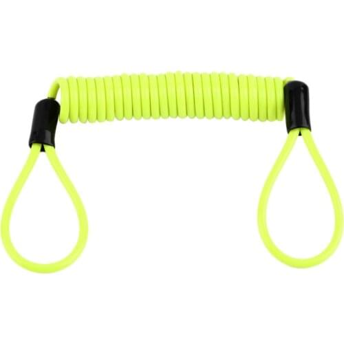 150cm Green Security Anti Thief Motorbike Motorcycle Wheel Disc Brake Alarm Lock & Bag and Reminder Spring Cable