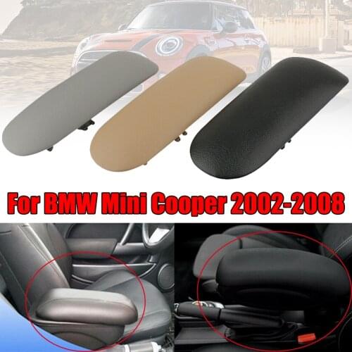3 Colors Center Console Sliding Top Armrest Cover Fit for BMW Mini Cooper 2002-2008