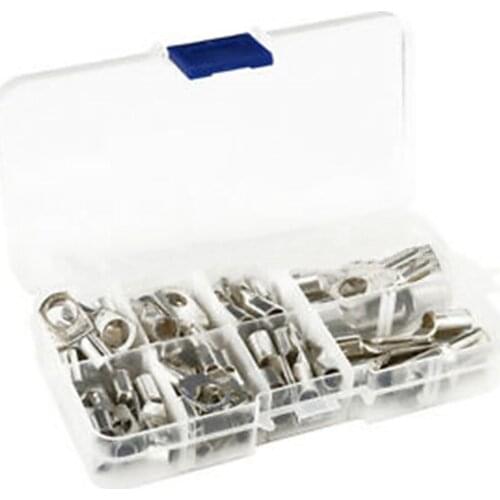 60pcs/set SC Bare Terminals Durable Tinned Copper Cable Wire Connectors Cable Crimp Terminals Kit