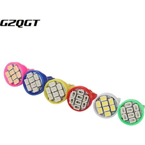 Car Flashing 10Pcs Promotion Led T10 8 smd 1206 8leds 8SMD Car signal LED Light 194 168 192 W5W 3020 12v Auto Wedge Lighting DC