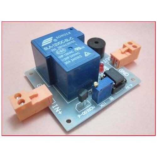 Free Shipping!!! 12V battery controller / sound and light alarm protection board sensor