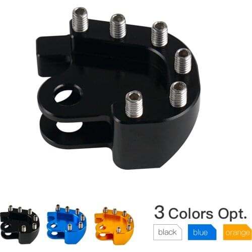 Large Wide CNC Rear Brake Pedal Step Plate Tip For Suzuki RM125 RM250 RMX250T DRZ250 DRZ400 DRZ400E DRZ400S DRZ400SM