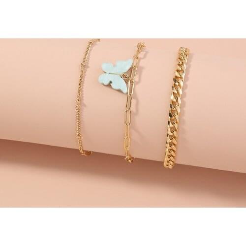 Bracelet Pulseras Mujer Best Friends Gifts Fashion Butterfly Pendant Charm Bracelet bransoletka damska
