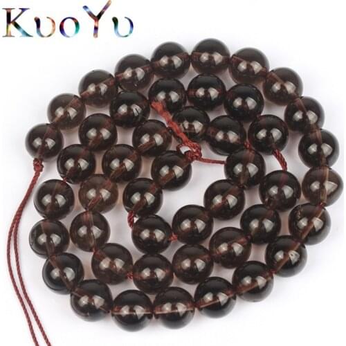 Natural Stone Smoky Quartzs Beads Round Loose Beads For Jewelry Making 15.5inch/strand 4 6 8 10 mm DIY Bracelet Necklace