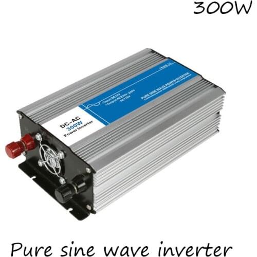 DC-AC 300W Pure Sine Wave Inverter 12V To 220V Converters Voltage Off Grid Electric Power Supply LED Digital Display USB China