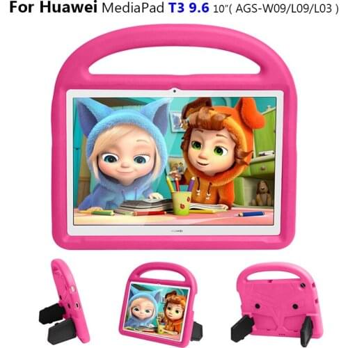 For huawei mediapad t3 10 case Non-toxic EVA Foam Shockproof Stand tablet cover For huawei Versions AGS-W09 AGS-L09 AGS-L03