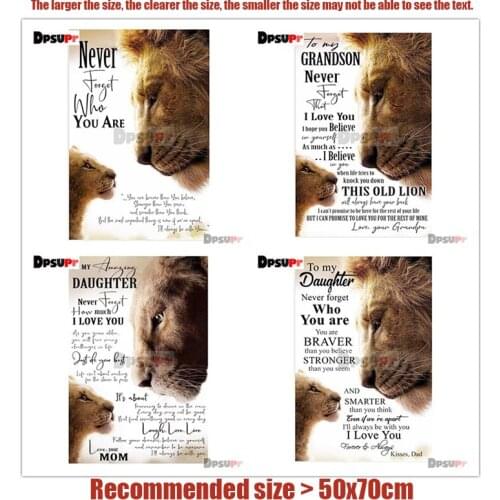 Dpsupr Full Square/Round Drill 5D DIY Diamond Painting Kit "Lion wish" Diamond Embroidery Mosaic Cross Stitch 3D Decor Gift Df01