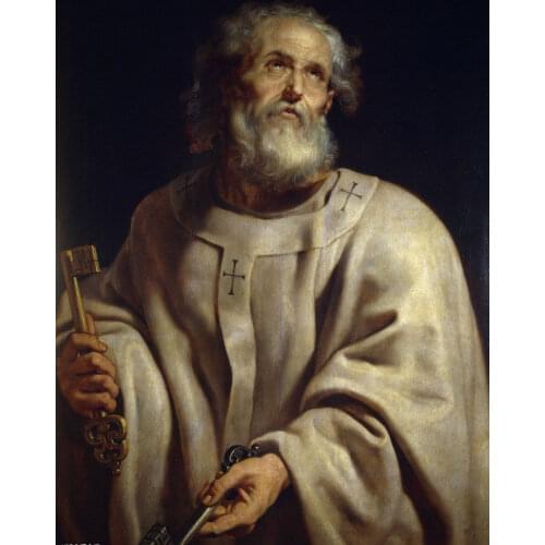 32" inch # TOP Religious ART work & the Pope Saint Peter oil painting ON CAON CANVAS PRINT oil painting on canvas-FREE SHIPPING