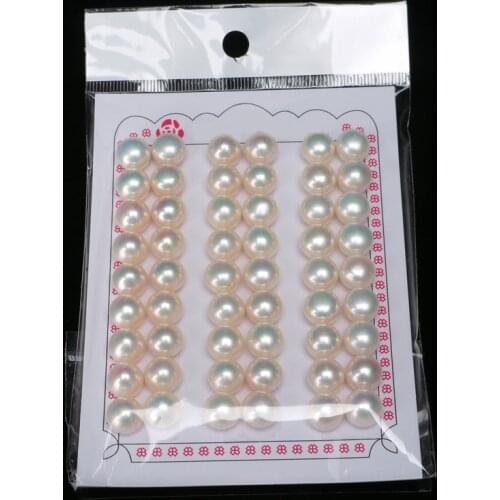 Button pearl freshwater pearl AAA 3-3.5mm 4-4.5mm white button pearl