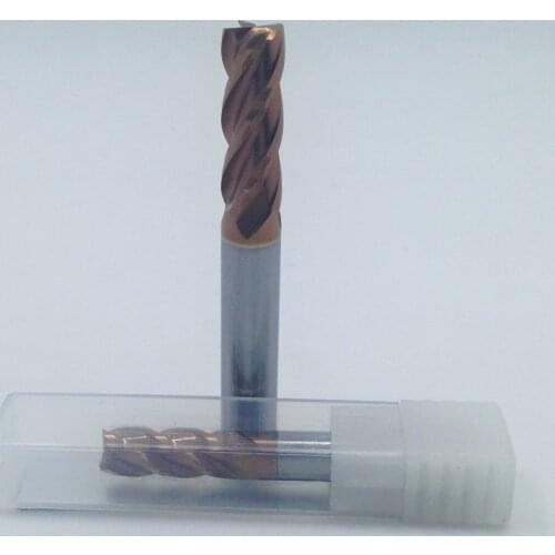 2PCS 8MM SHK 8*60*8D HRC55 4 Flutes tungsten solid carbide end mill for CNC milling machine HUHAO 4723