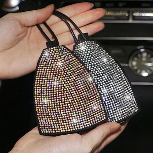 Creative Cute Pull-out Diamond Car Key Bag Multi-Function Key Set Cover Universal Lady Car key bag Organizer Auto Car Accessorie