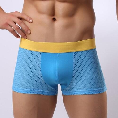 Men Modal Boxer Shorts Slip Breathable Men Underwear Male Underwear Clothes Fashion Classic Men Sheer Underwear