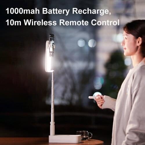 Foldable self-filling lamp holder, Bluetooth remote control phone aluminum alloy holder