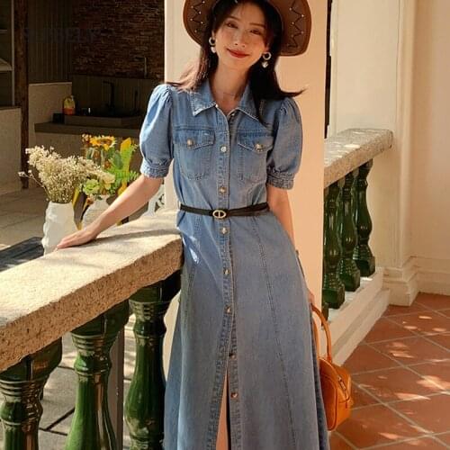 SLPBELY Fashion Denim Dresses