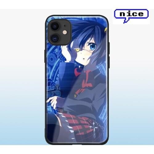 Takanashi Rikka Chuunibyou glass shell for iPhone 6 6s 7 8 x xr xs 11 pro max Samsung S note 8 9 10 20 ultra Plus phone case