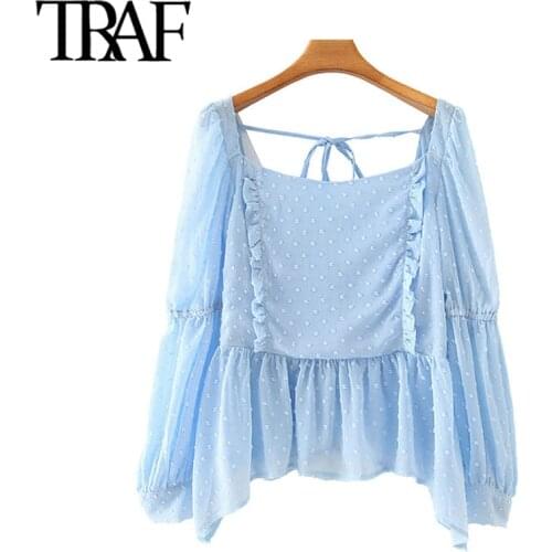 TRAF Polka Dot Blouses