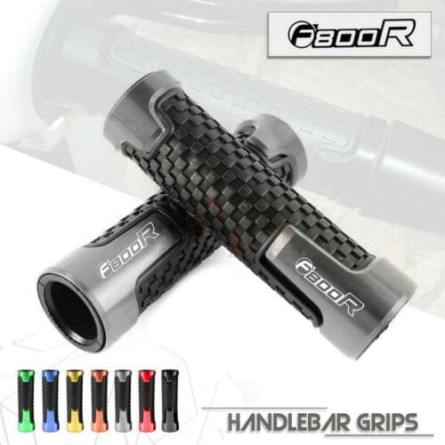 7/8"22mm Motorcycle Accessories Universal CNC Aluminum+Rubber Handle Grips for BMW F800R F 800 R ADV 08-17