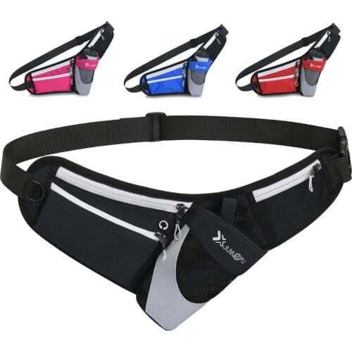 Waterproof Sport Running Waist Bag Luminous Marathon Water Holder Fitness Hiking Cell Mobile Phone Case Card Key Pouch Pocket