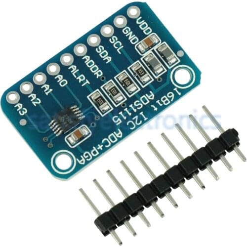 1PCS NEW 16 Bit I2C ADS1115 Module ADC 4 channel with Pro Gain Amplifier RPi