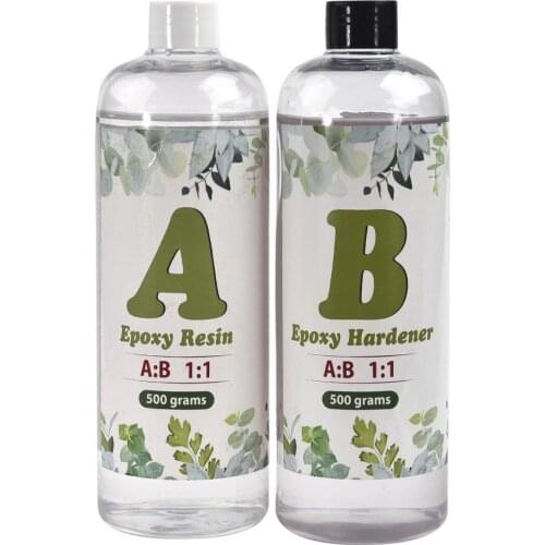 100g/400g/1000g epoxy resin glue AB 3:1 fast curing glue resin mold make large capacity transparent colorless glue high hardness