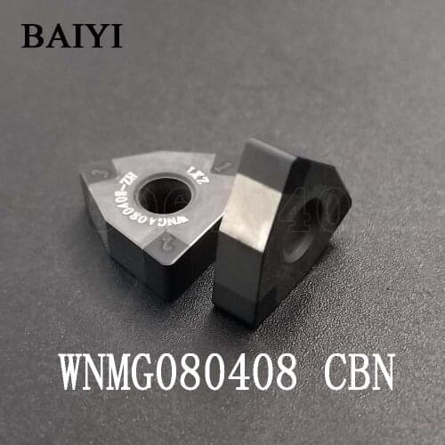 1P Boron nitride CNC tool CBN Insert WNMG080408 CBN Diamond blade Turning Tools Holder Lathe Blade for Processing hardened steel
