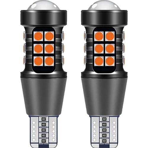 2x W16W T15 LED Bulbs 3030SMD Canbus 7440 WY21W LED BA15S P21W 1156 Backup Light 921 912 3156 P27W Car Reverse Lamp Xenon White