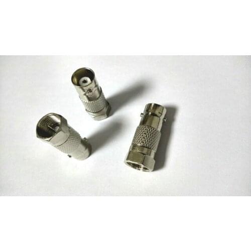 200pcs F Male to BNC Female plug for CCTV TV Coaxial connector New