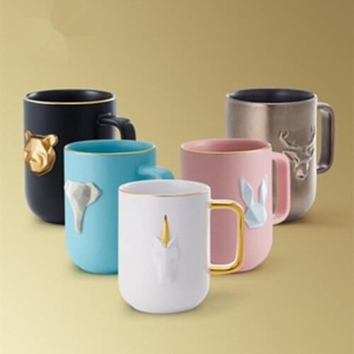 3D Animal design handgrip Ceramics Mugs coffee mug Milk Tea office Cups Drinkware the Best birthday Gift with gift Box