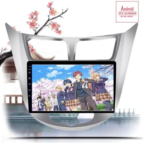 Car Multimedia Player GPS 2 Din Android 10.0 For Hyundai Solaris accent Verna 2010-2016 Auto Radio USB DVR DVD Player DSP FM