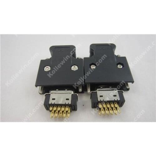 Free Shipping OEM MR-J2CN1 (x2),Connector Kit CN1 I/O IAK3_SERVO ,MRJ2CN1 SCSI 20pin Plug for MR-J2S Servo,replace 3M CN2 Plug