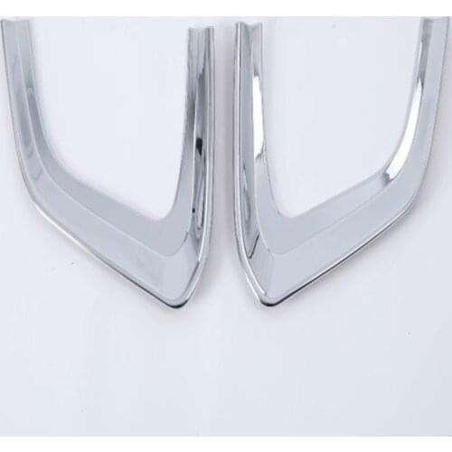 For Hyundai Creta Ix25 2018 2019 Accessories Front Rear Fog Lights Cover Frame Trim ABS Chrome Exterior Decoration
