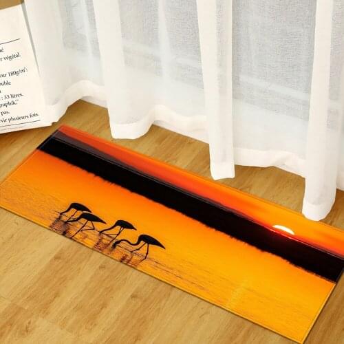 Home Decor Mats Printed Flannel Carpet Soft Bedroom Living Room Floor Rug Washable Bathroom Rugs Entrance Doormat Praying Mat