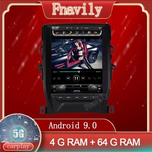 Fnavily Android 9 Car Radio For Toyota Reiz Car Multimedia System Player GPS Navigation Vertical Screen Tesla Style 12.1" PX6