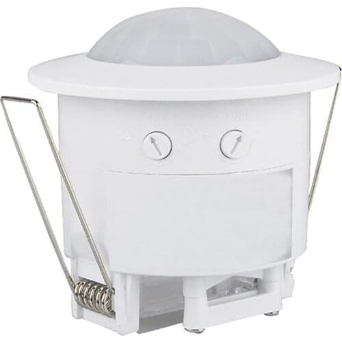 110V-220V 360° Infrared Recessed PIR Ceiling Motion Sensor Detector Light Switch, Motion Light Sensor