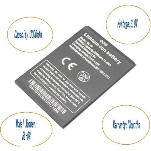 ISkyamS 10pcs/lot 3000mAh BL-09 High Quality Replacement Battery for THL T9 Pro Batterie Batterij Bateria
