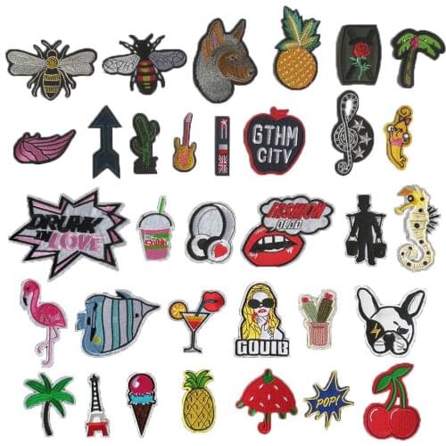 Exquisite embroidery childrens jeans jacket badge can be sewn and hot animal stickers DIY clothing accessories 1PCS for sale