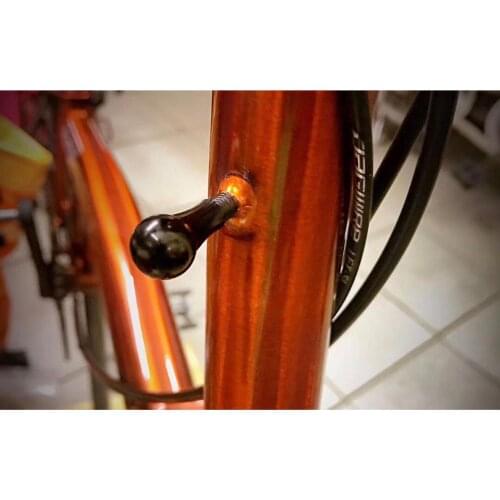 Folding bicycle headset fixing parts aluminum alloy crab claw fittings for brompton bike Fixing Buck head tube black silver 2.8g